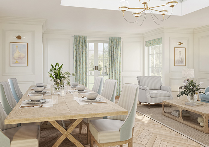 Wisteria Silk, Subtle Blue - Made to Measure Curtains - Image 8